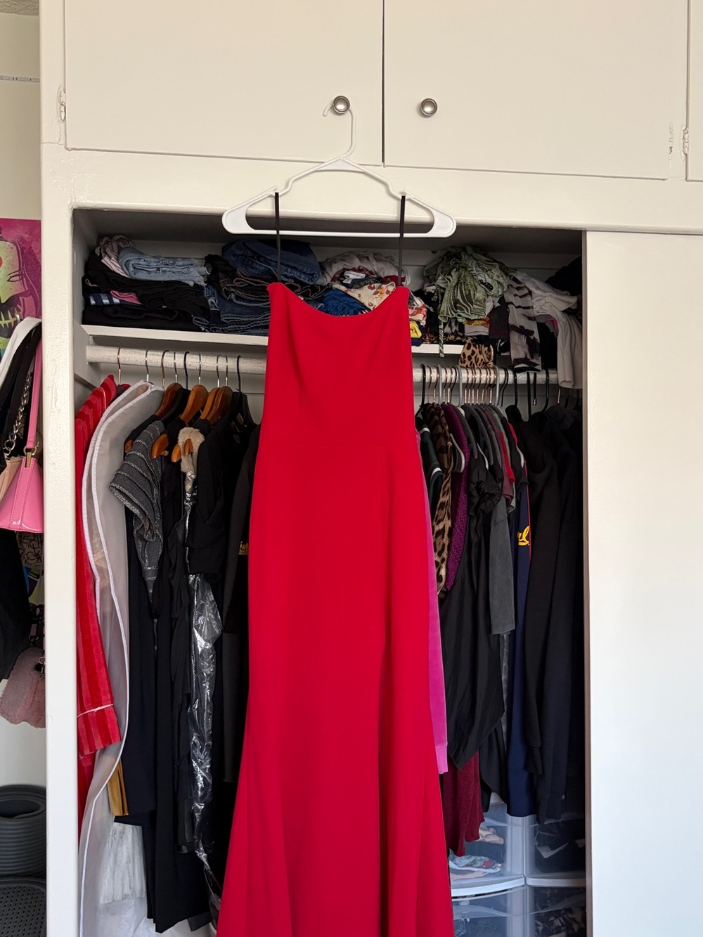 Aqua Formal Red Evening Gown